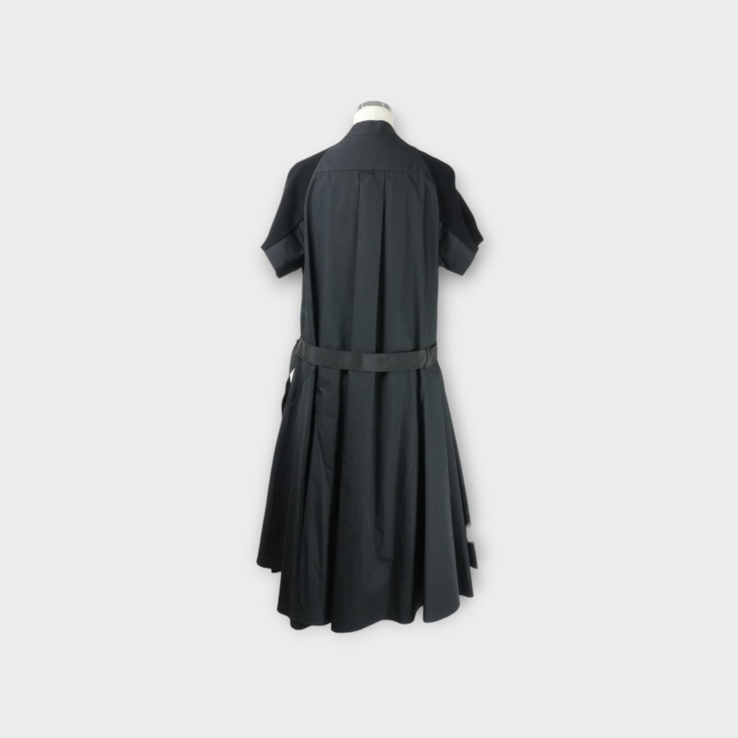 sacai Cotton Knit x Cotton Poplin Dress