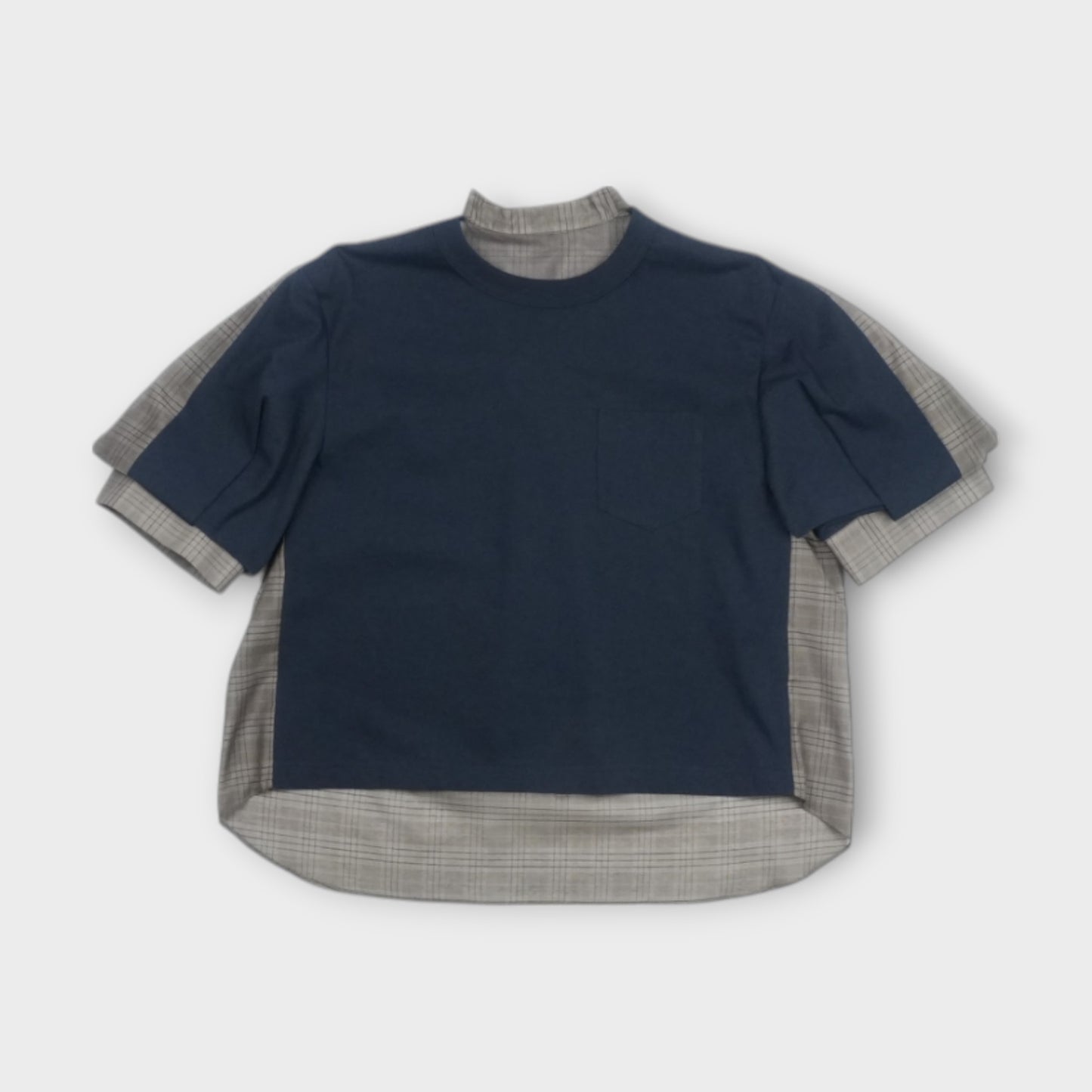 sacai Spun Organza x Cotton Jersey T-Shirt