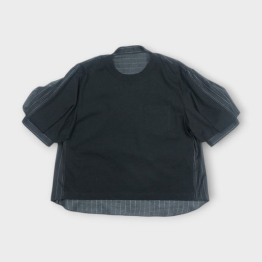 sacai Spun Organza x Cotton Jersey T-Shirt