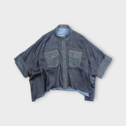 sacai Denim Print Shirt