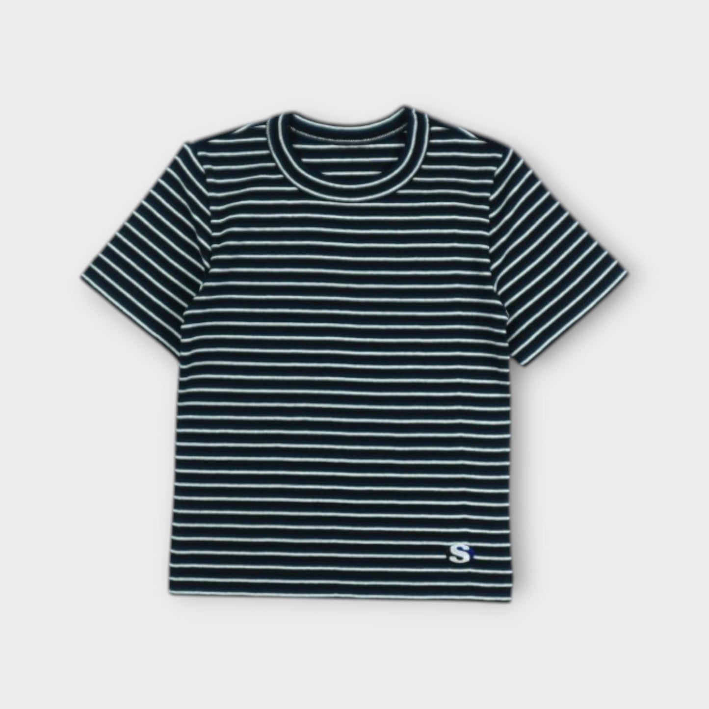 sacai WOMEN Stripe Cotton Rib T-Shirt