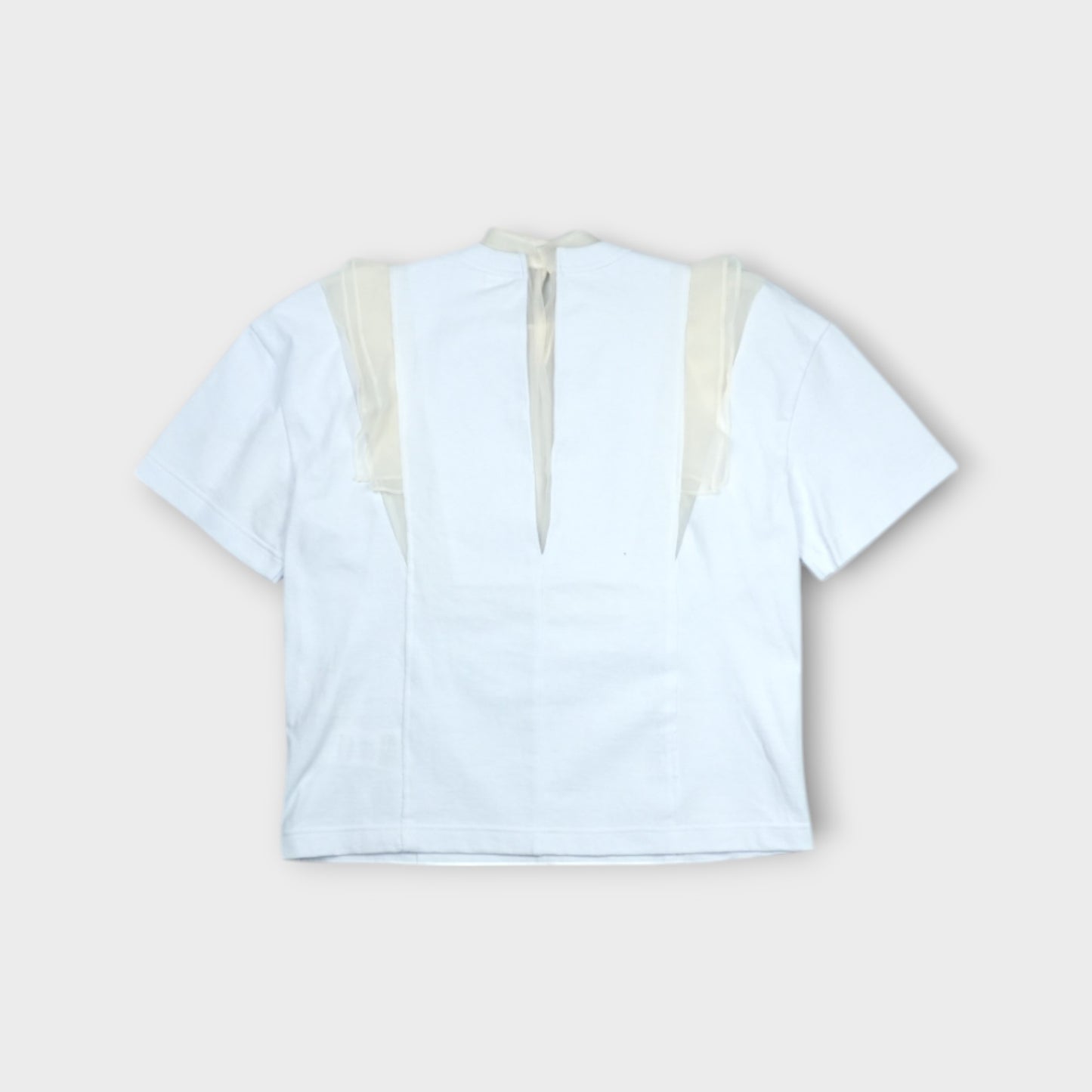 sacai Cotton Jersey x Chiffon T-Shirt