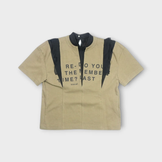 sacai Cotton Jersey x Chiffon T-Shirt