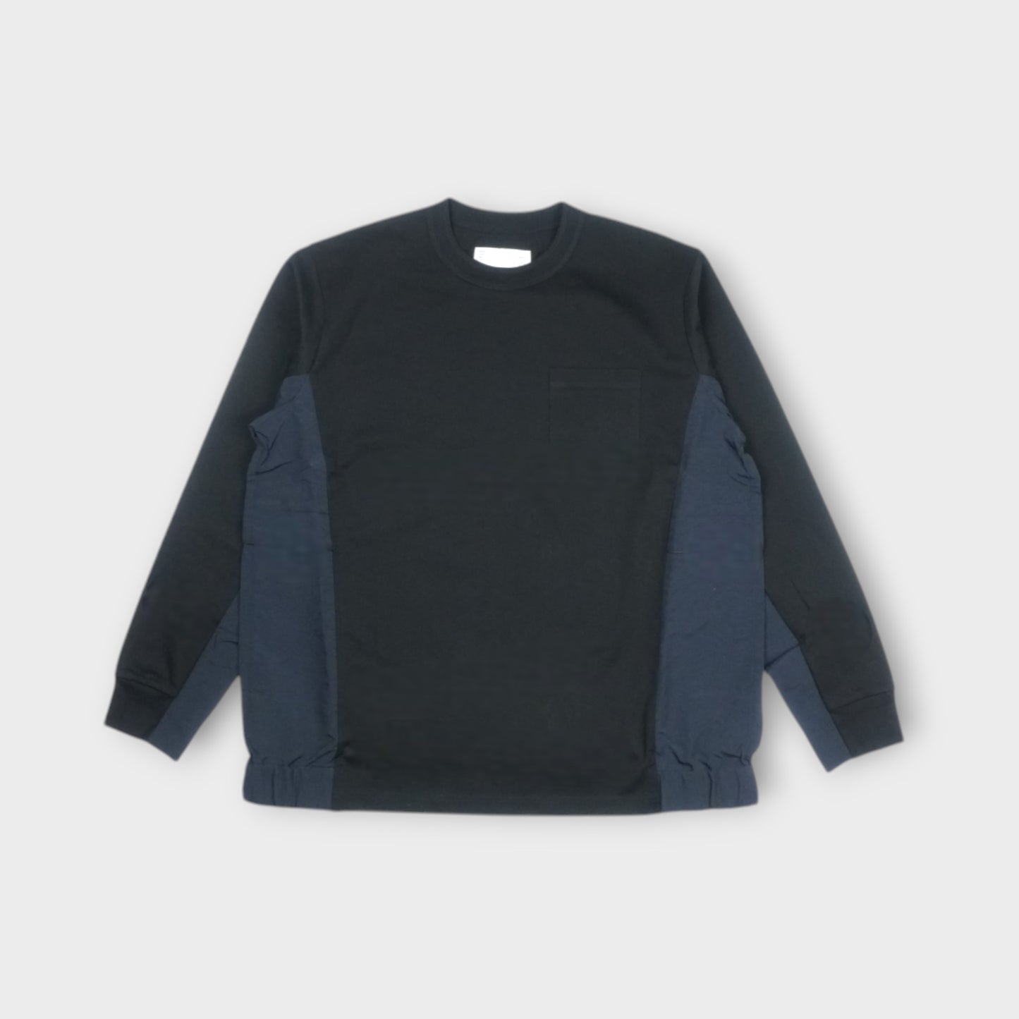 sacai Taslan Nylon x Cotton Jersey L/S T-Shirt