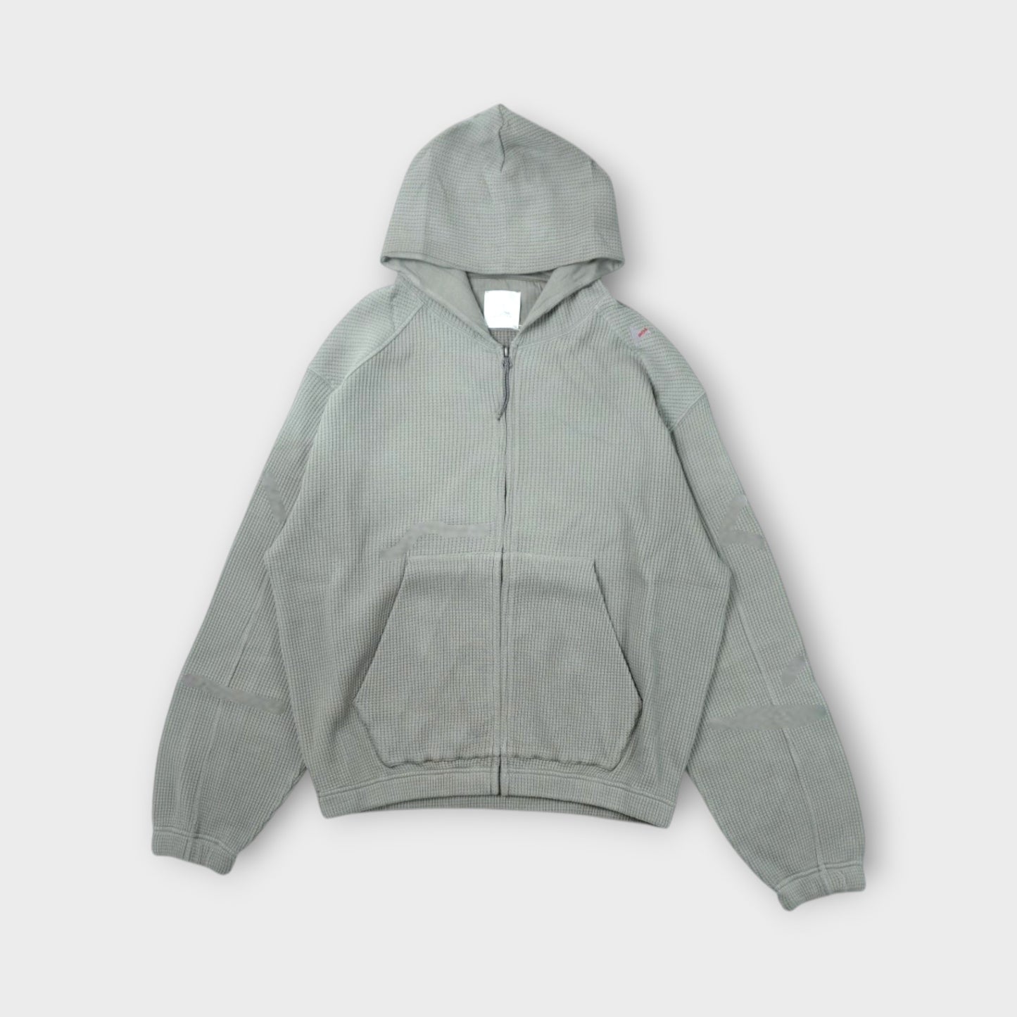 ROA Bee Sun Faded Organic Wafre Zip Up Hoodie