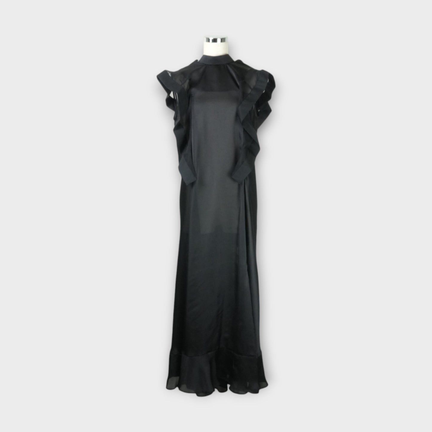 sacai Satin x Chiffon Dress