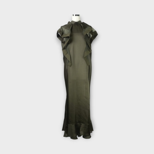 sacai Satin x Chiffon Dress