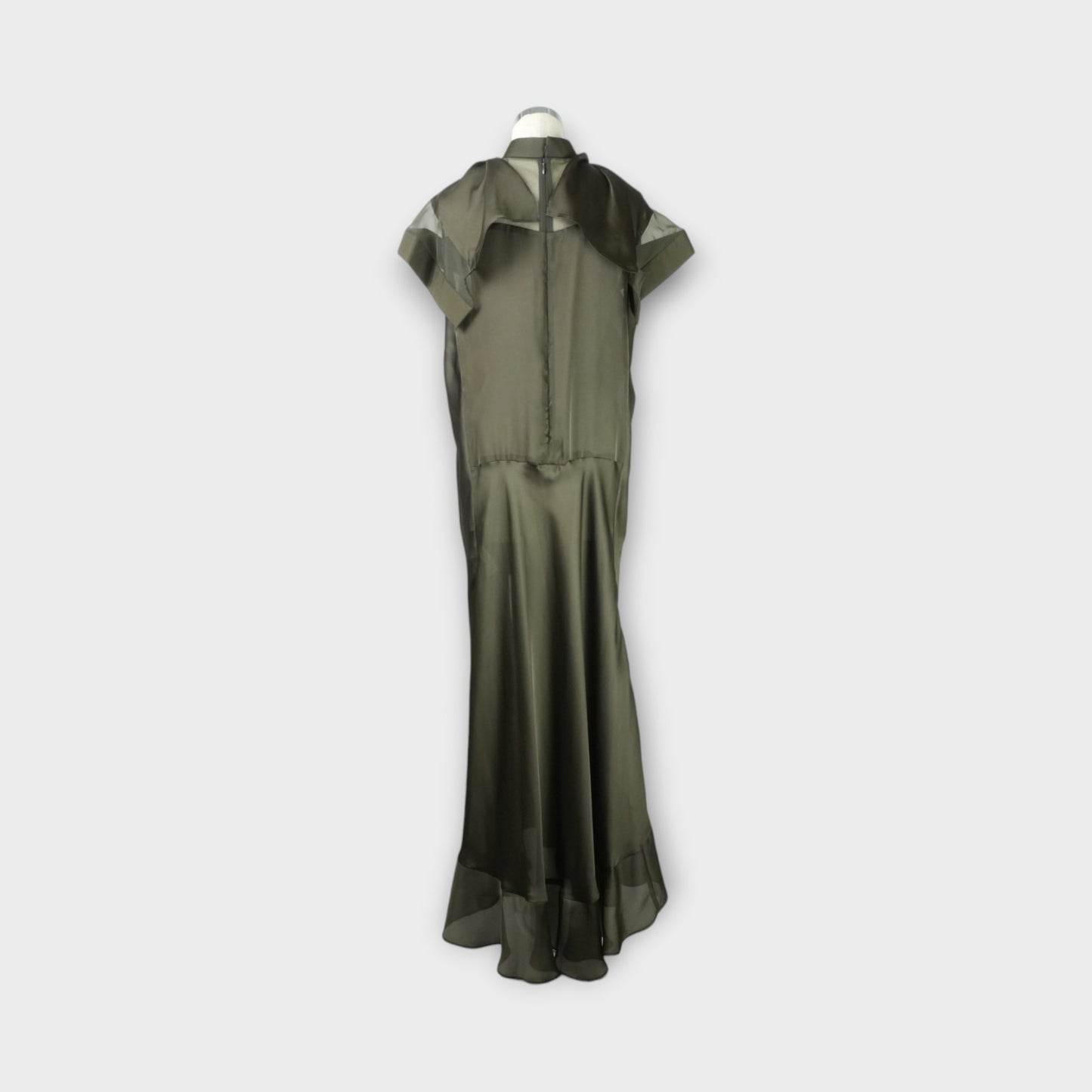 sacai Satin x Chiffon Dress