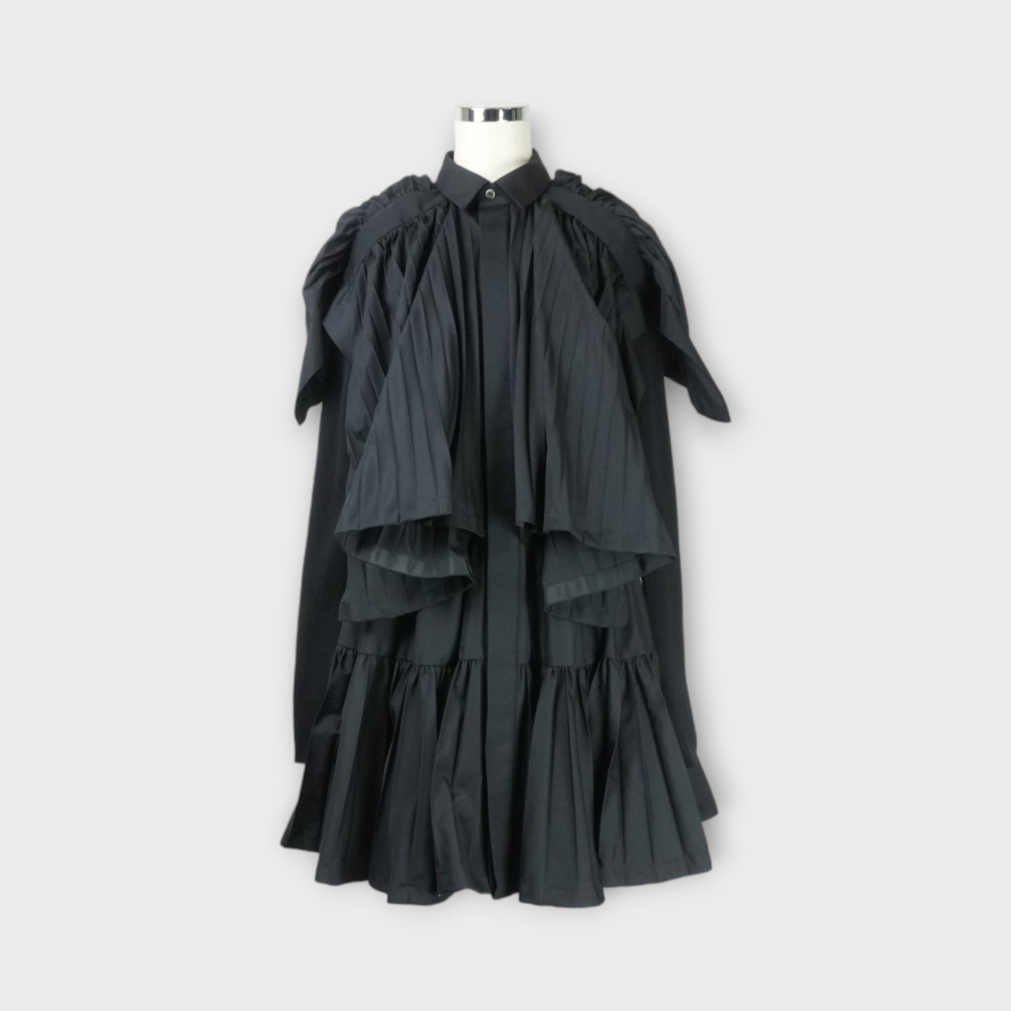 sacai Poplin x Knit Dress