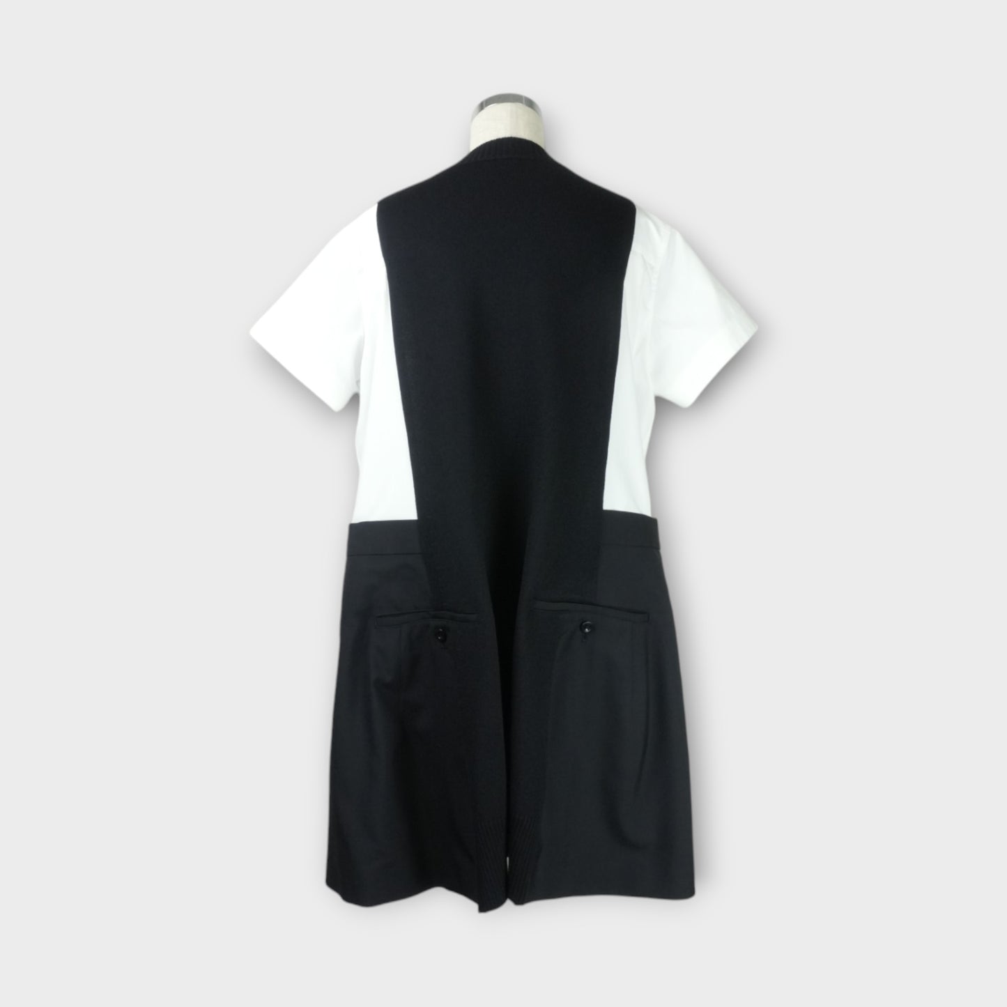 sacai Poplin x Knit Dress