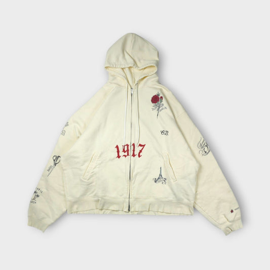 BALENCIAGA Oversized Zip-Up Hoodie