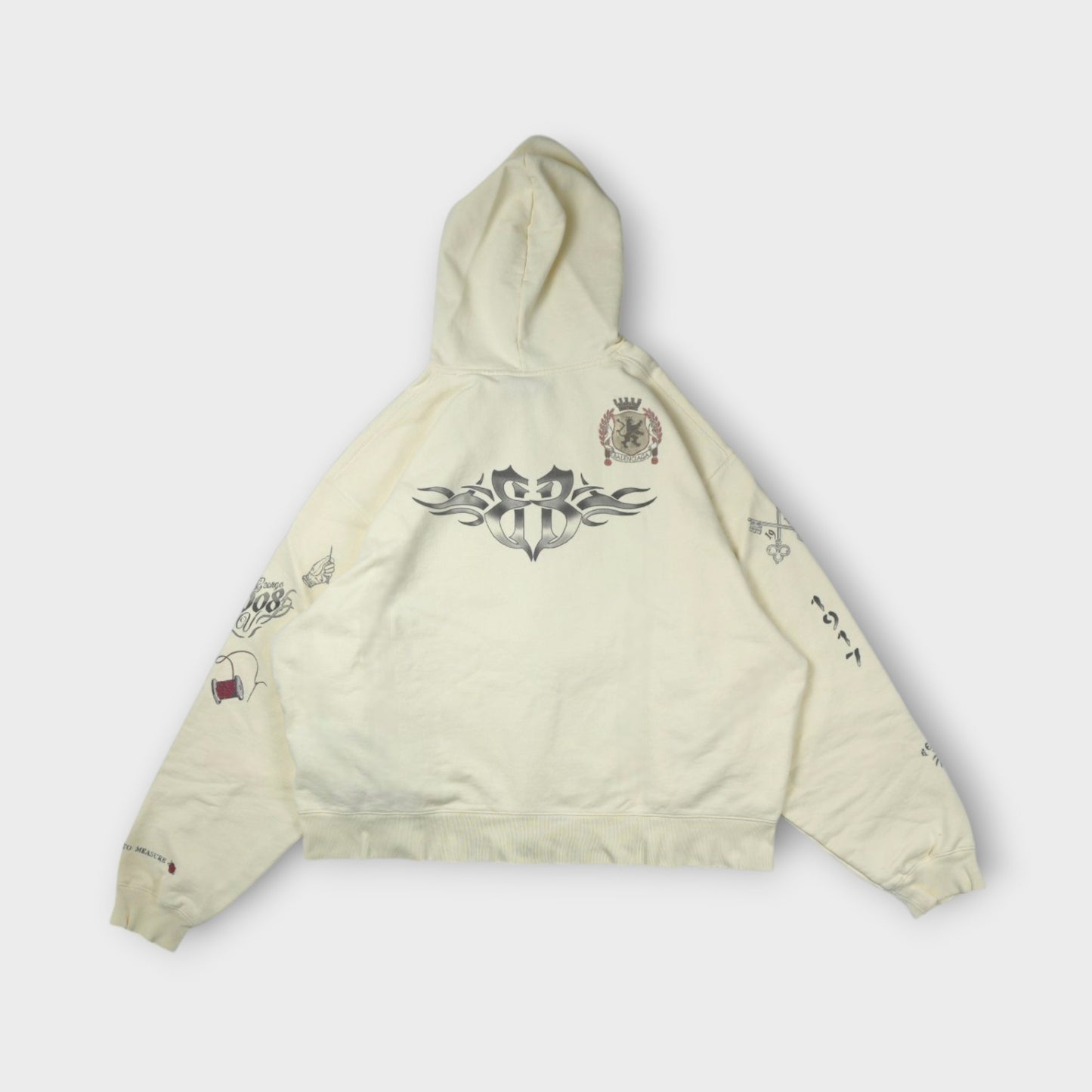 BALENCIAGA Oversized Zip-Up Hoodie