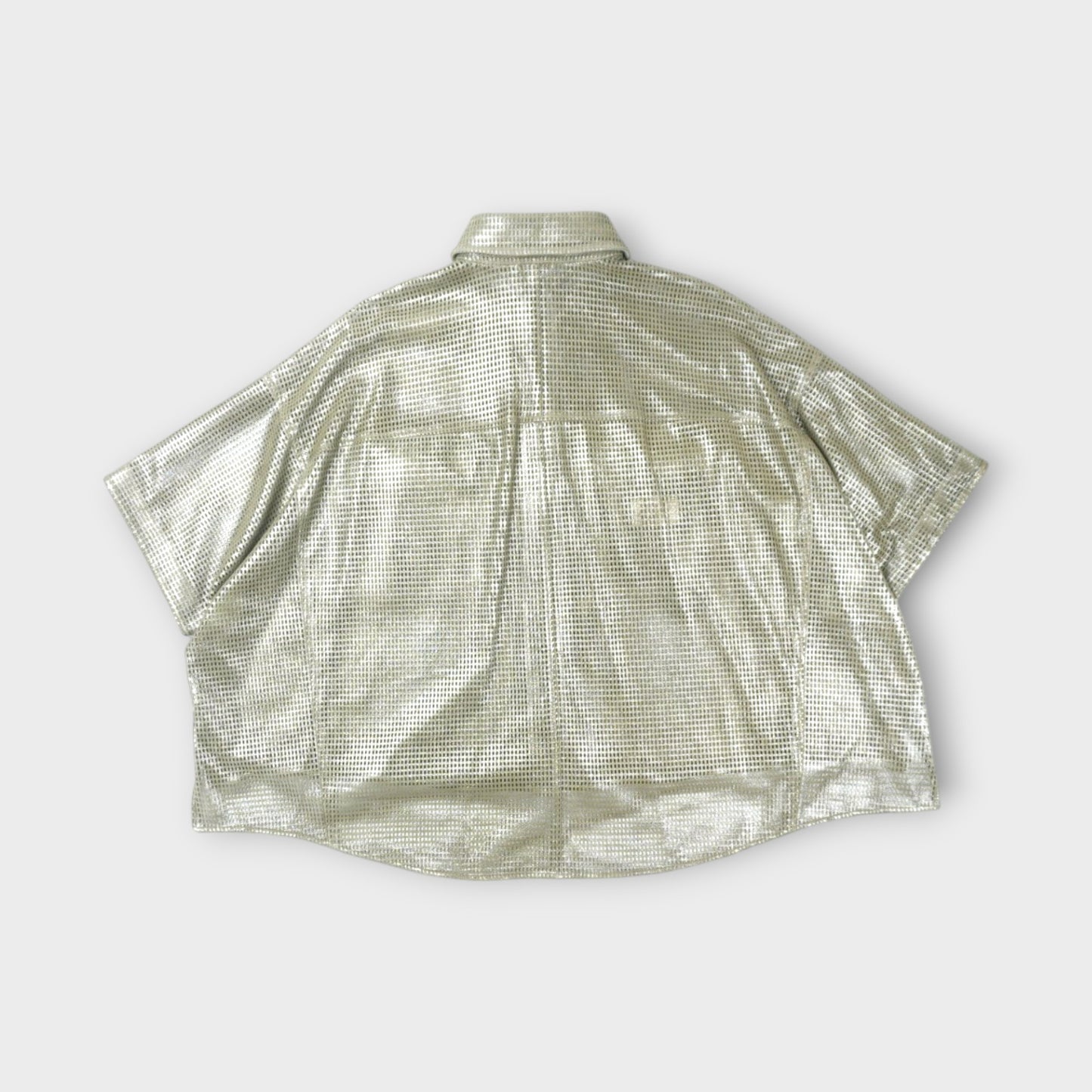 BRUNELLO CUCINELLI LEATHER BLOUSE