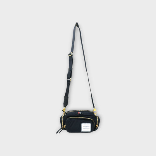 THOM BROWNE MINI MULTI-POCKET CAMERA BAG IN POLY TWILL