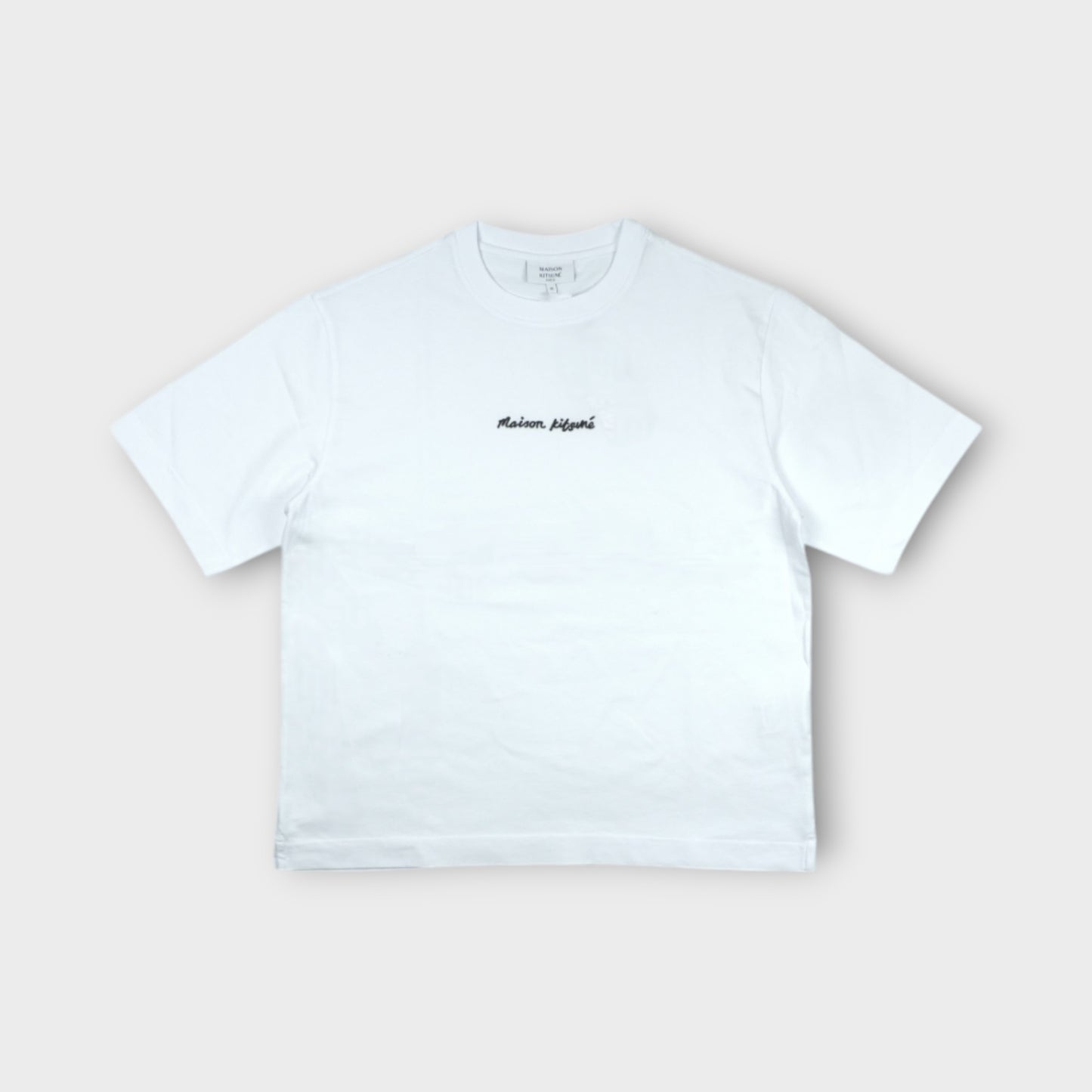 MAISON KITSUNÉ EMBROIDERY OVERSIZE TEE-SHIRT