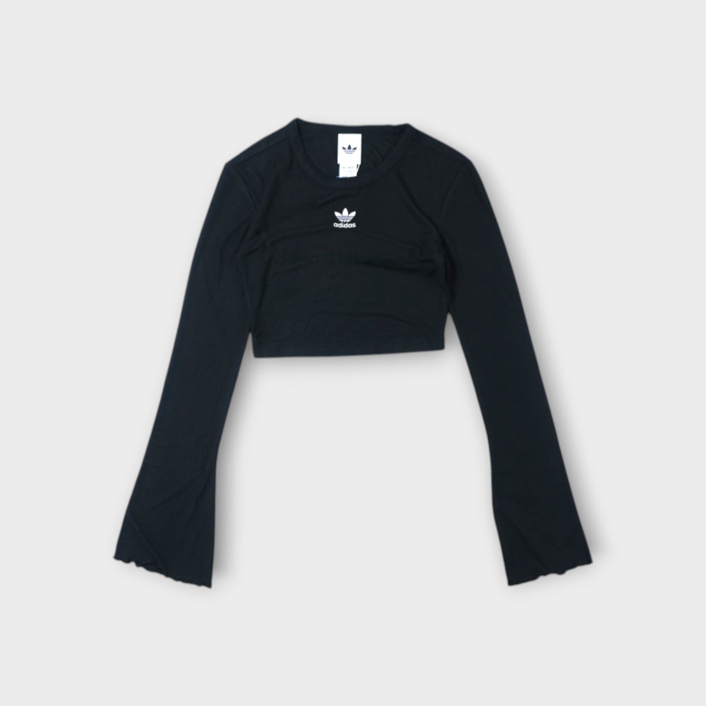 adidas Essentials Scalloped Edge Long Sleeve T-Shirt