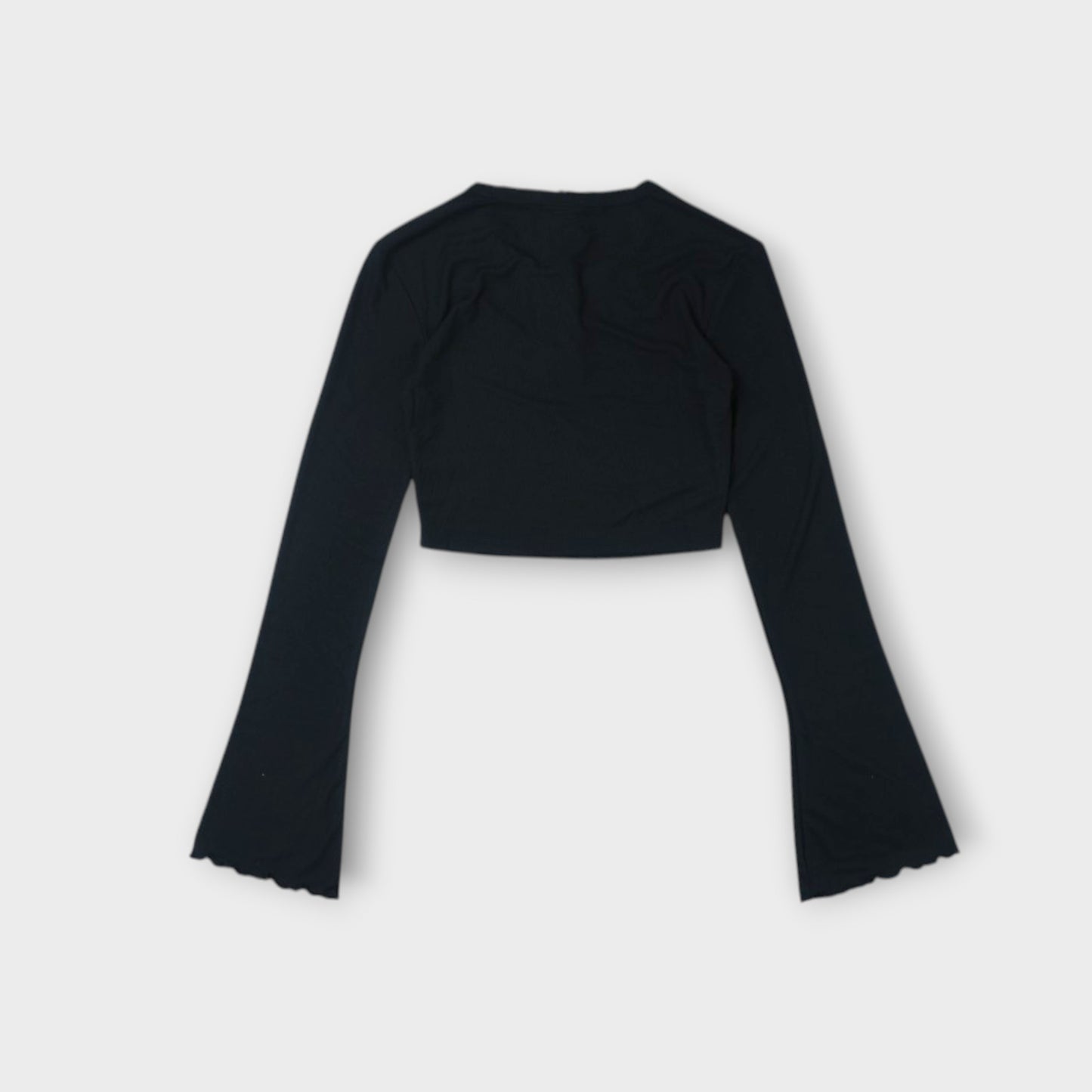 adidas Essentials Scalloped Edge Long Sleeve T-Shirt