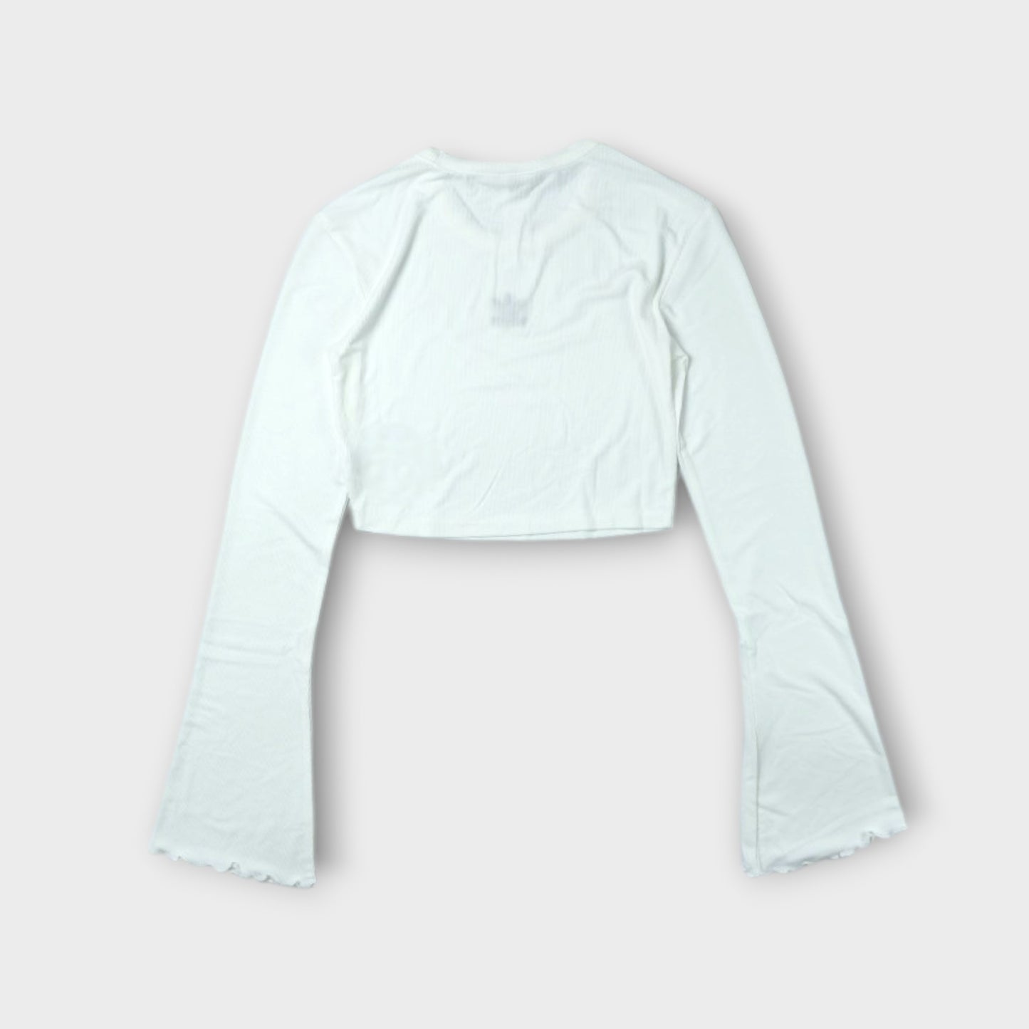 adidas Essentials Scalloped Edge Long Sleeve T-Shirt