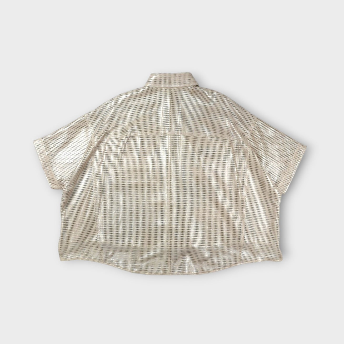 BRUNELLO CUCINELLI LEATHER BLOUSE
