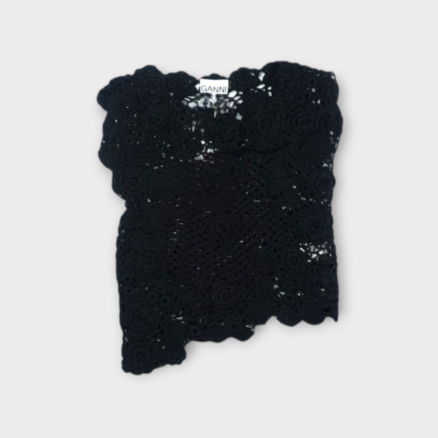 GANNI Cotton Crochet Knit