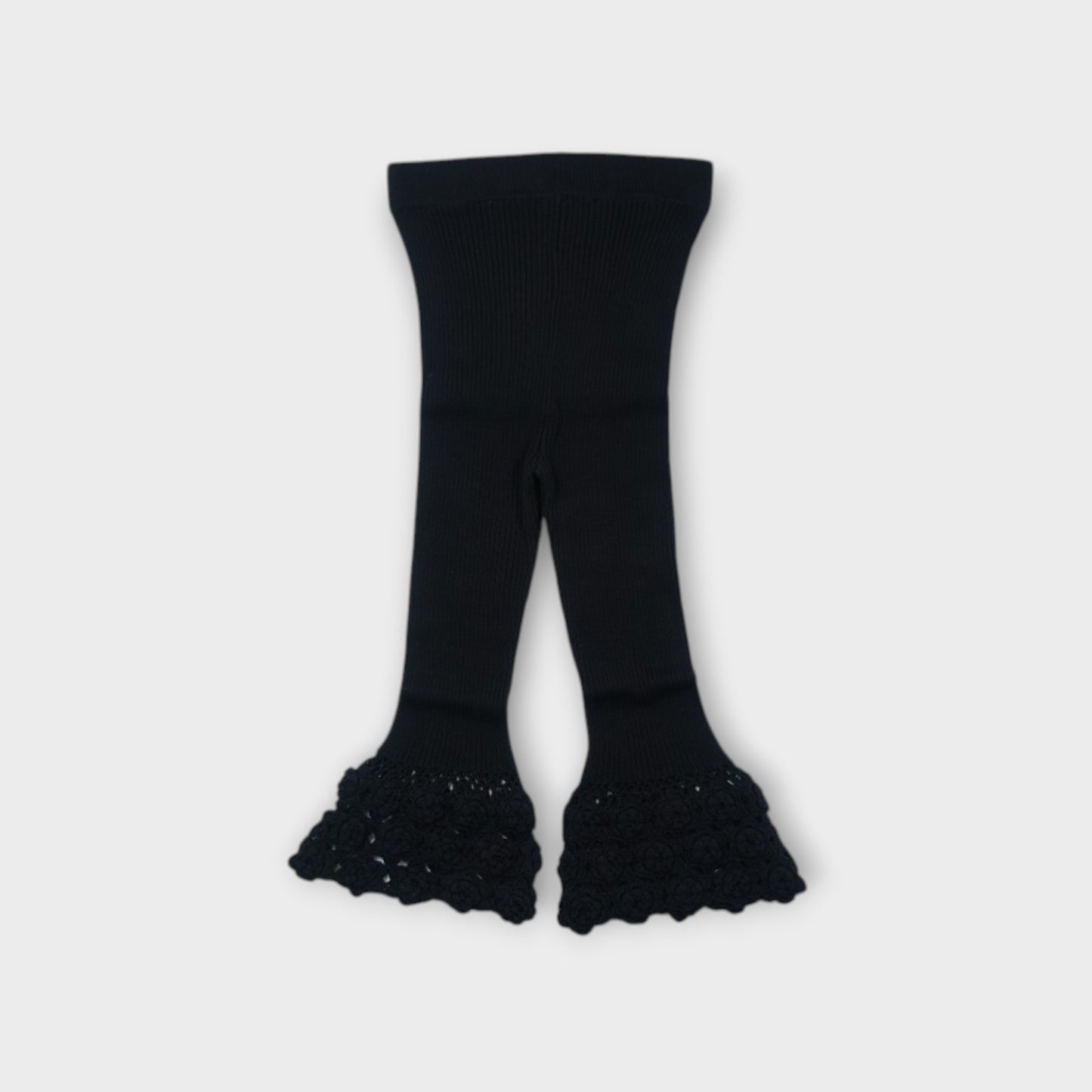 GANNI Fine Cotton Rib Crochet Pants