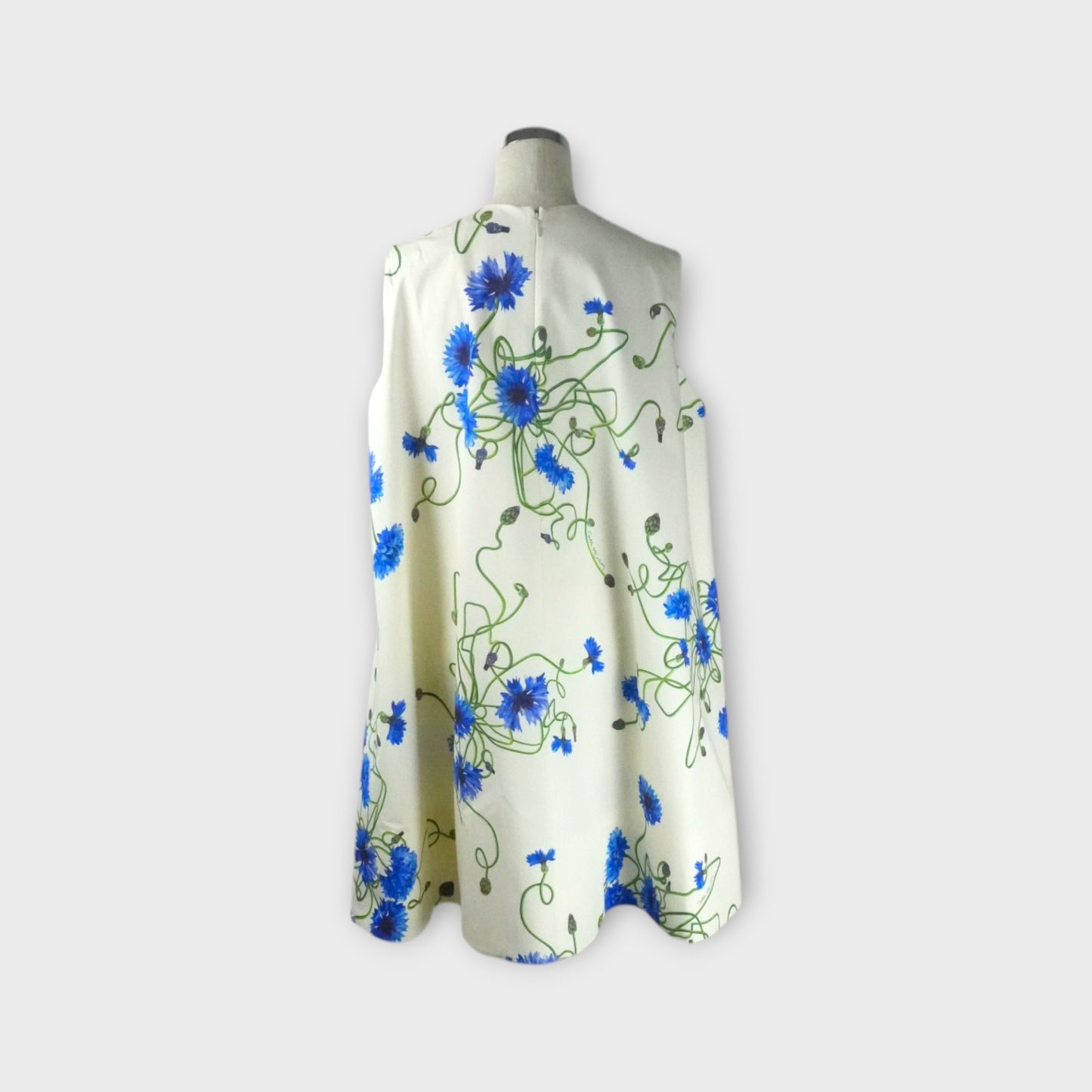 STELLA McCARTNEY EMB FLORAL PRINT A-LINE DRESS