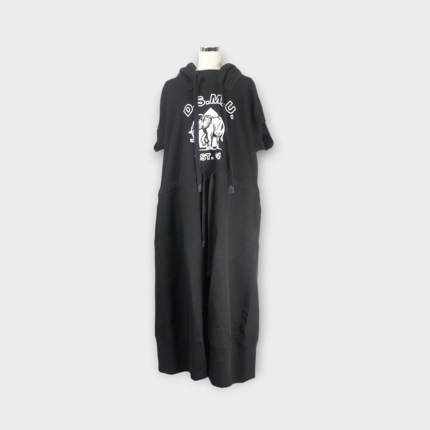 DSM kei ninomiya HOODED DRESS COTTON BACK