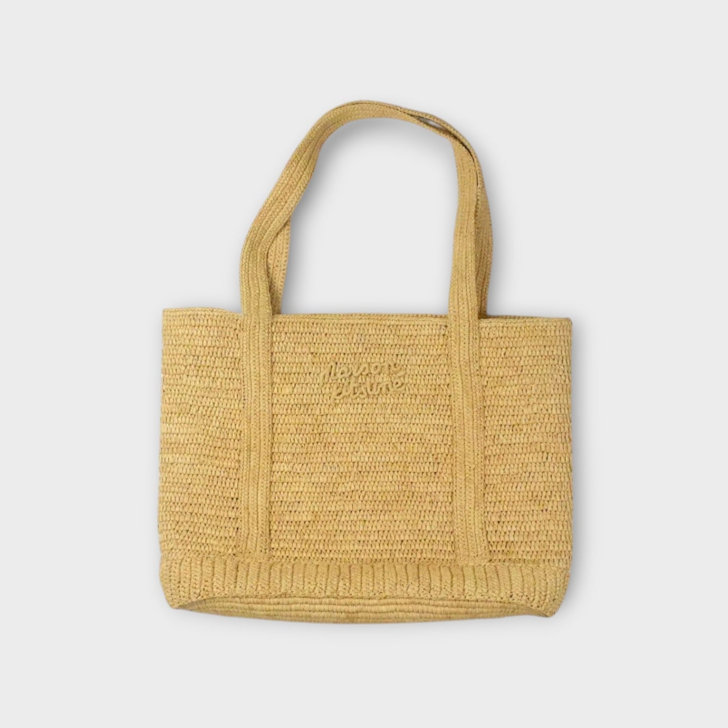 MAISON KITSUNÉ RAFFIA TOTE