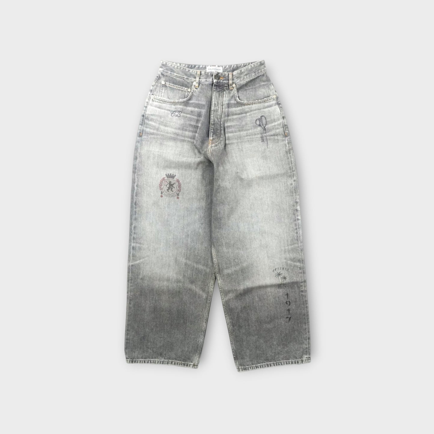 BALENCIAGA Tattoo Baggy Pants
