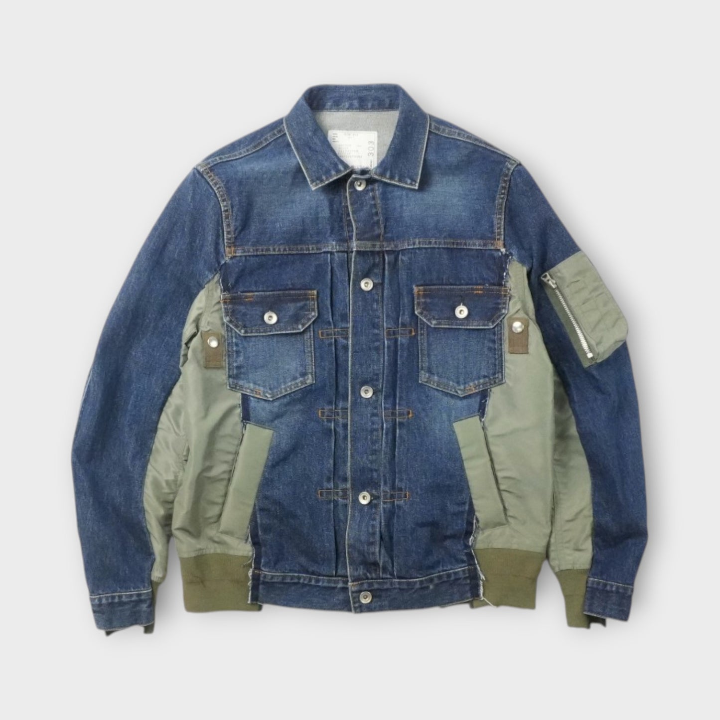 sacai MEN Denim x Nylon Twill Jacket