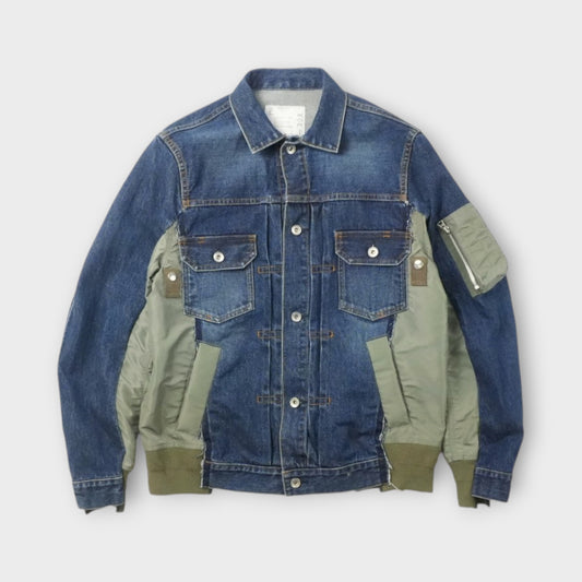 sacai MEN Denim x Nylon Twill Jacket