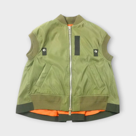 sacai WOMEN Nylon Twill Vest