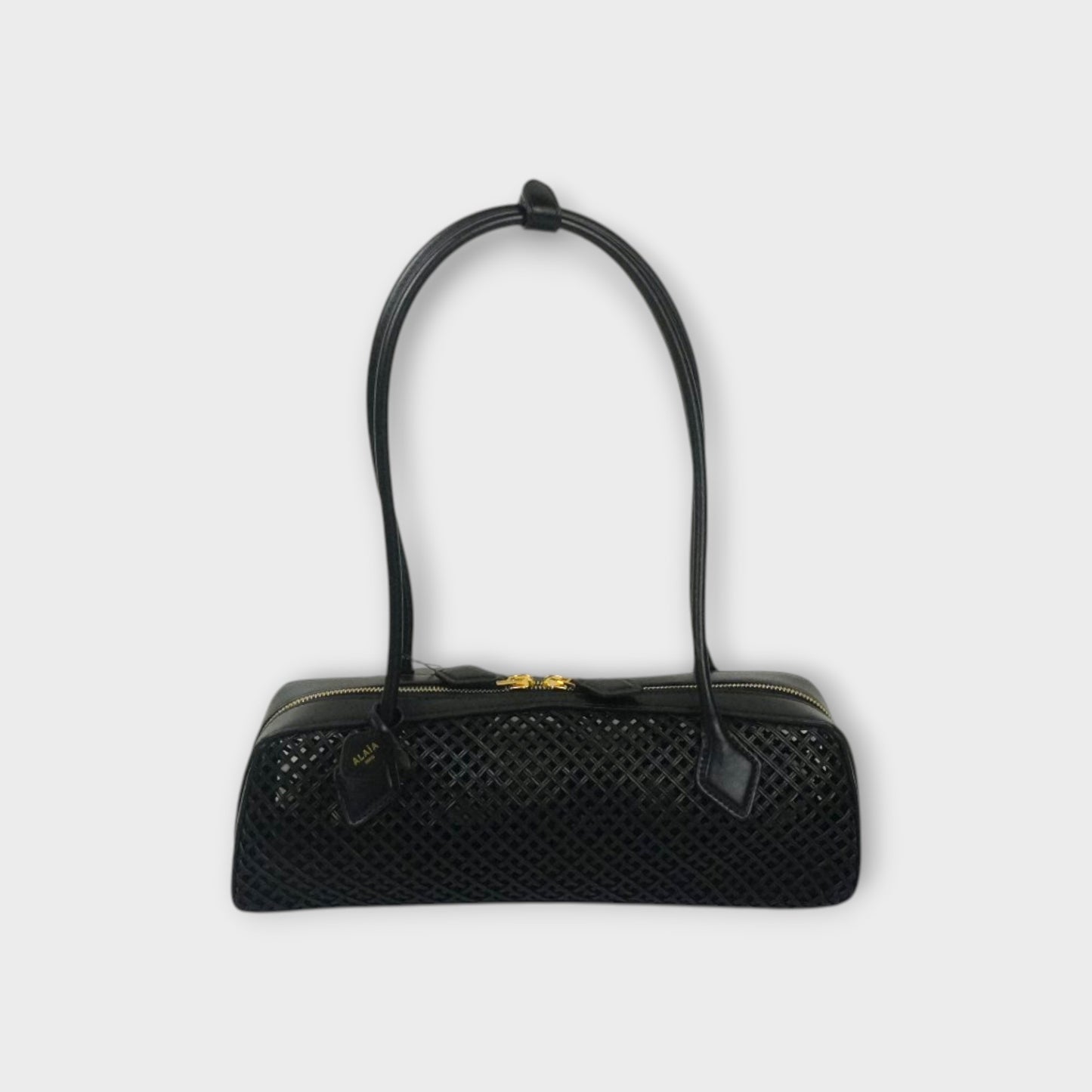 ALAÏA LE TECKEL MEDIUM LEATHER NET