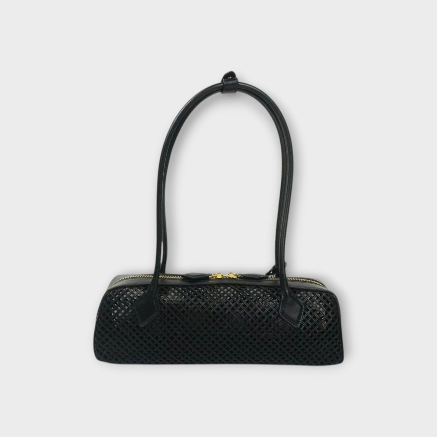 ALAÏA LE TECKEL MEDIUM LEATHER NET