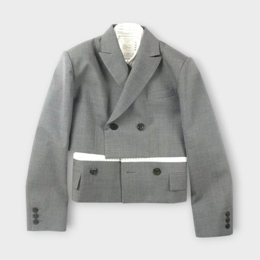 sacai WOMEN Suiting x Poplin Jacket