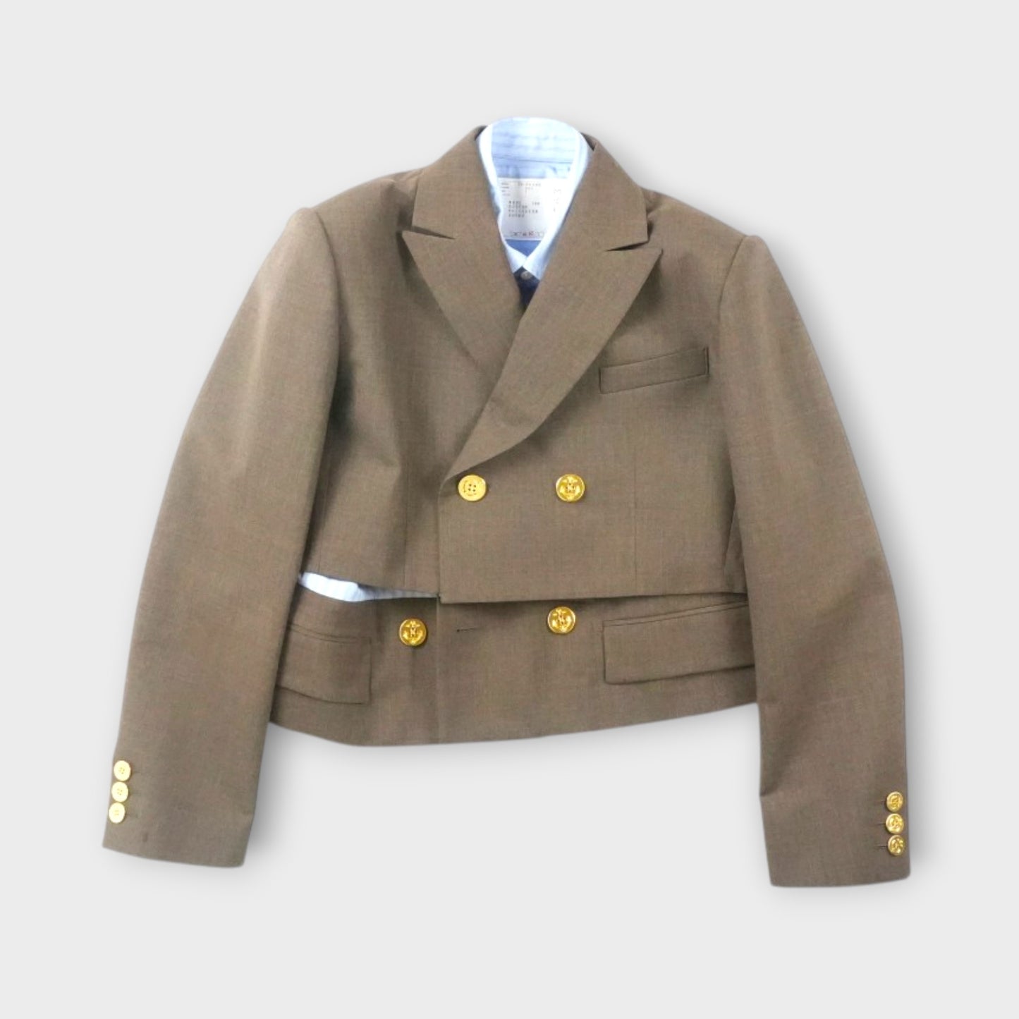 sacai WOMEN Suiting x Poplin Jacket