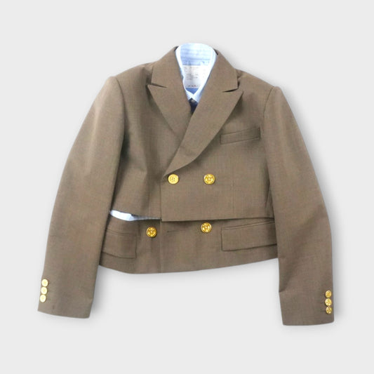 sacai WOMEN Suiting x Poplin Jacket