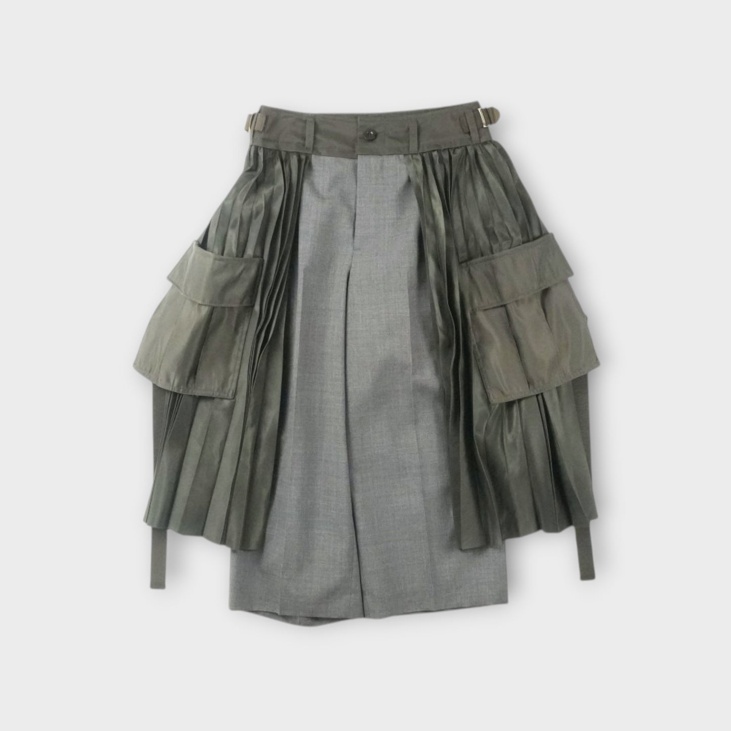 sacai WOMEN Suiting x Nylon Twill Pants