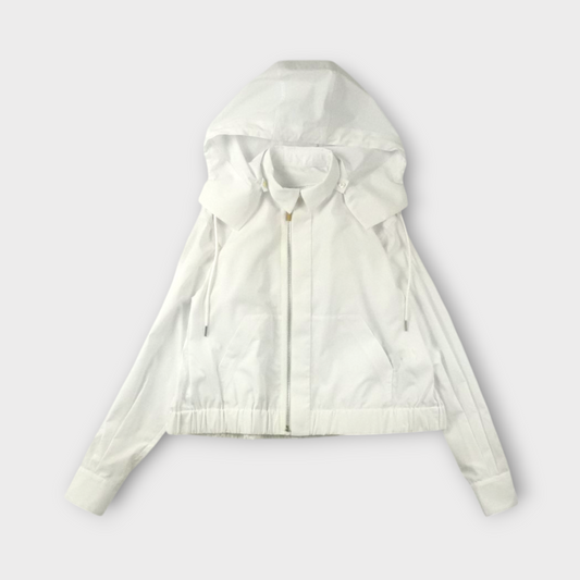 sacai WOMEN Poplin Hoodie