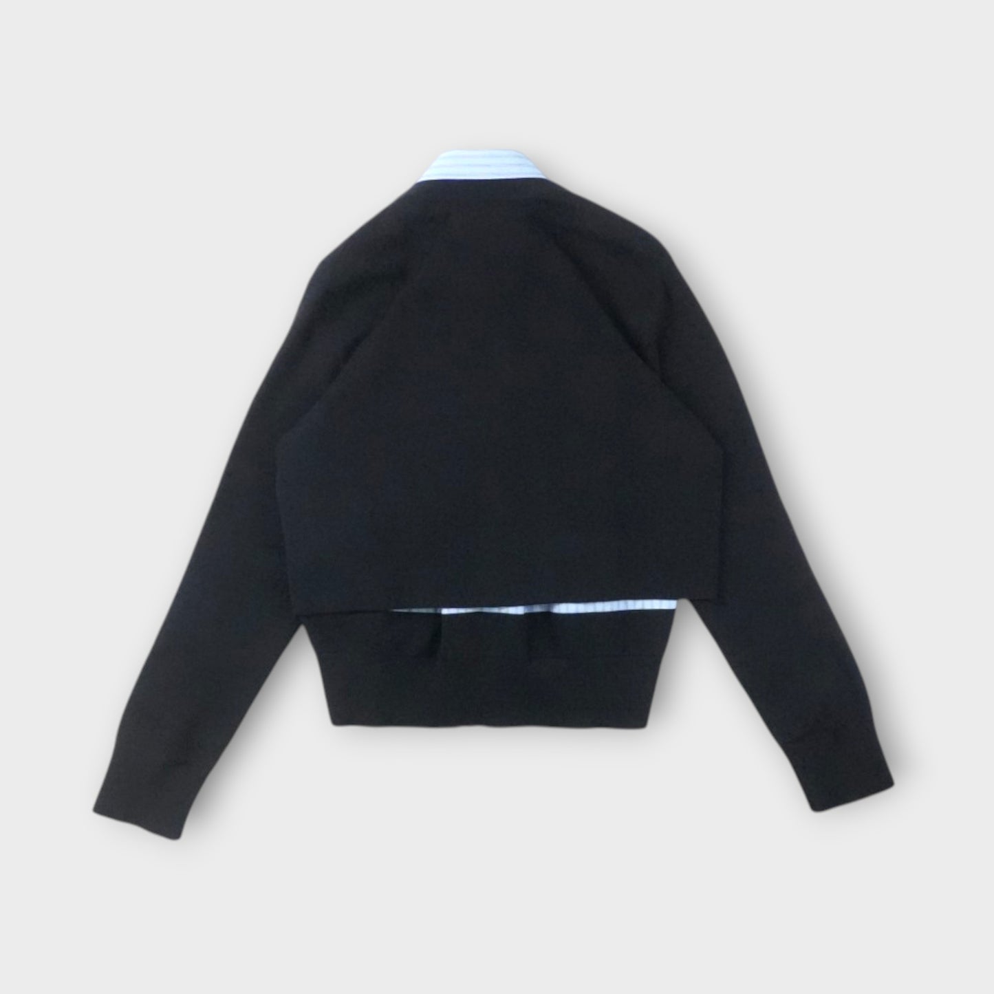 sacai WOMEN Poplin x Cotton Knit Cardigan