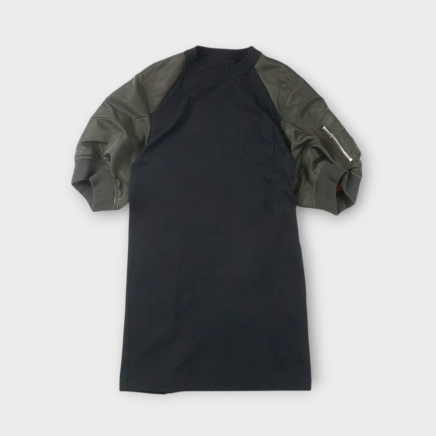 sacai WOMEN Nylon Twill x Cotton Jersey Dress