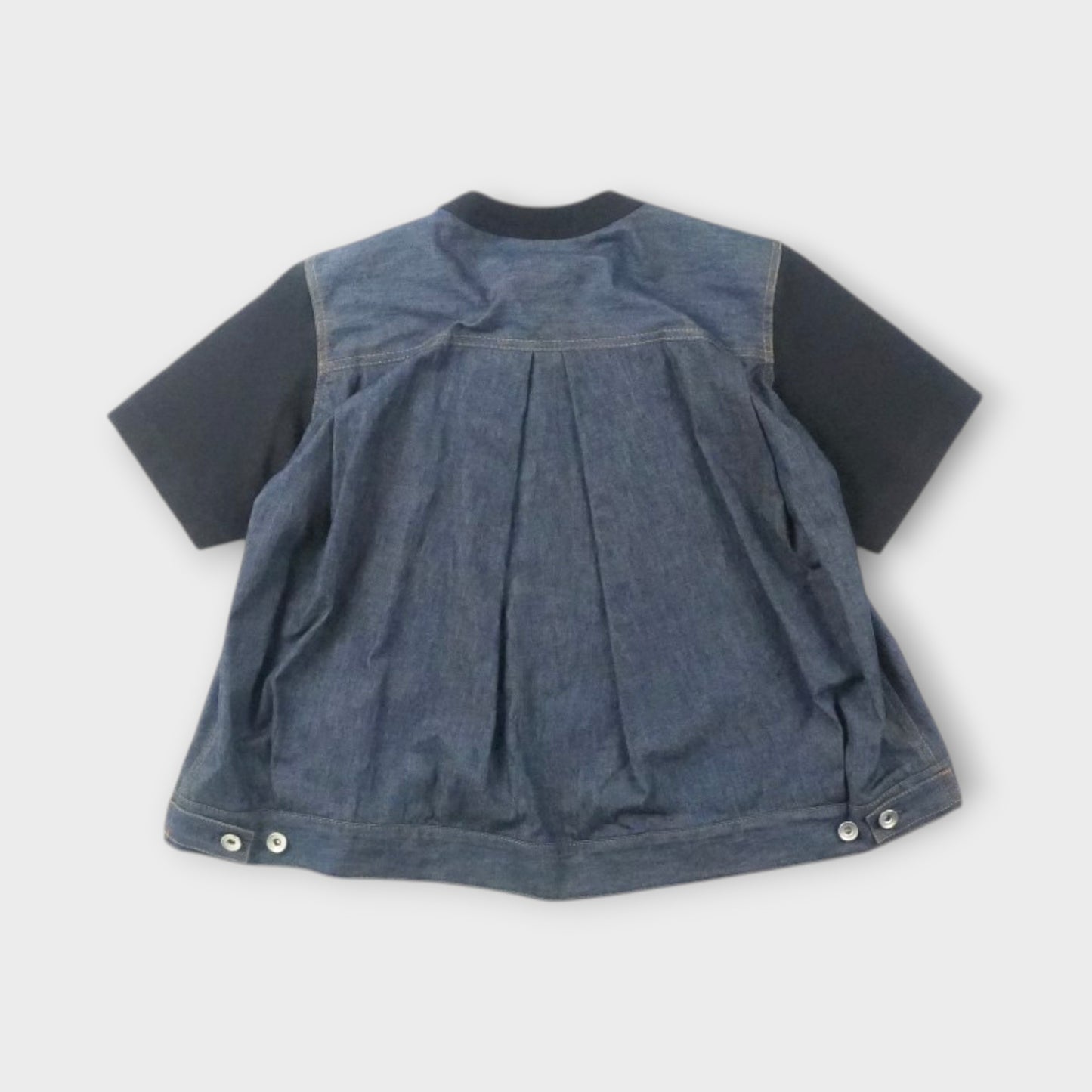 sacai WOMEN Denim x Cotton Jersey T-Shirt