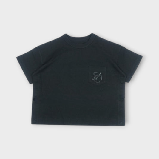 sacai Emblem Cotton Jersey T-Shirt