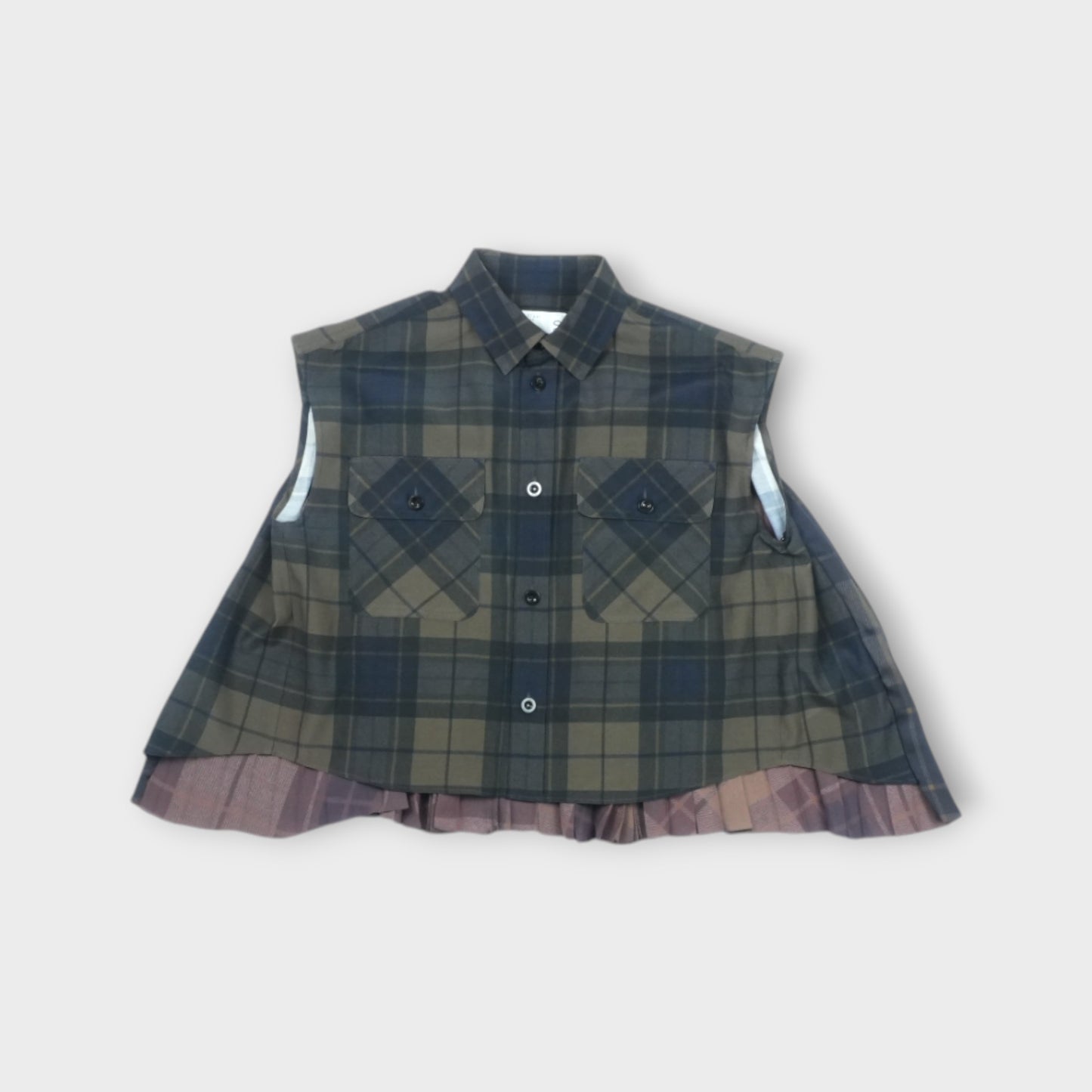 sacai Plaid Print Shirt