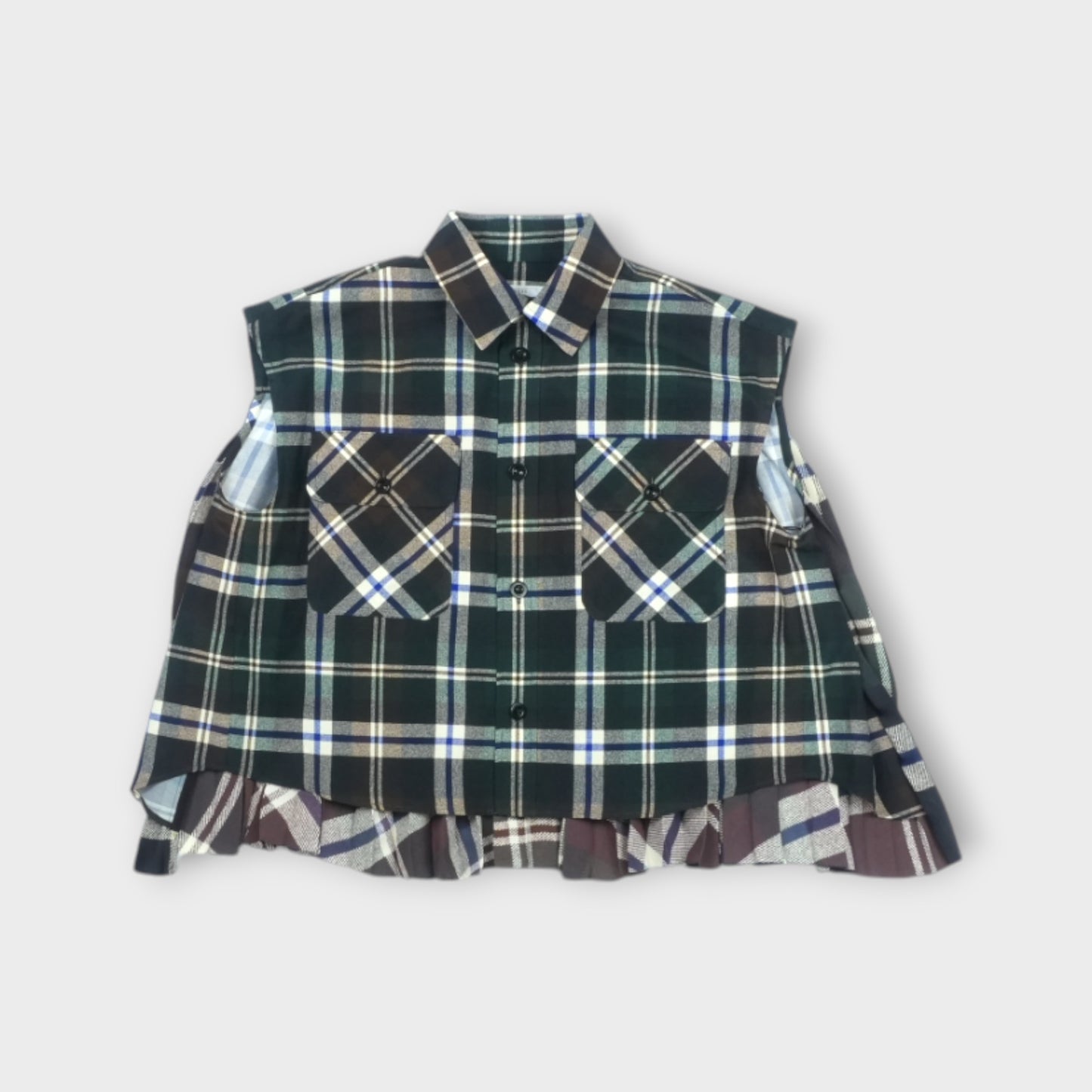 sacai Plaid Print Shirt
