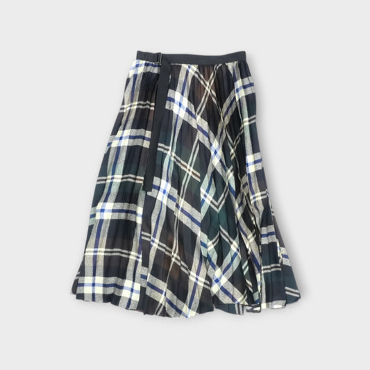sacai Plaid Print Skirt