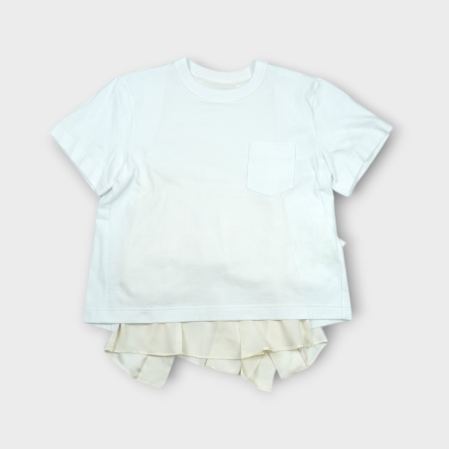sacai Satin x Cotton Jersey T-Shirt