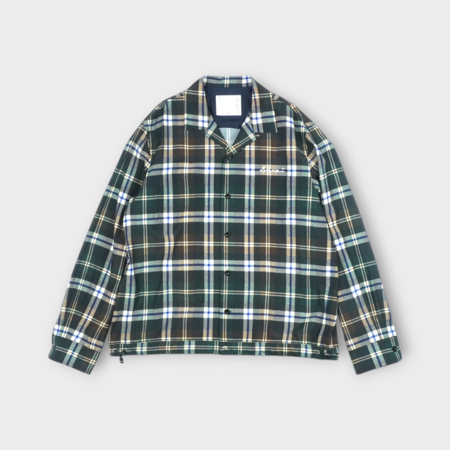 sacai Plaid Print Shirt