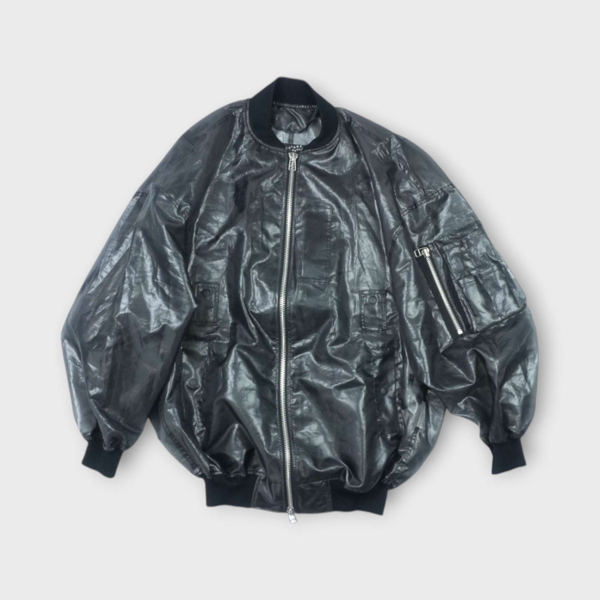 専用商品 希少 ANREALAGE アンリアレイジ 変形ピーコート M ブラック ANREALAGE(アンリアレイジ) 24AWPANEL PATCHWORK RIDER'S JACKET