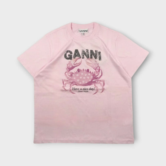 GANNI Basic Cotton Jersey T-shirt